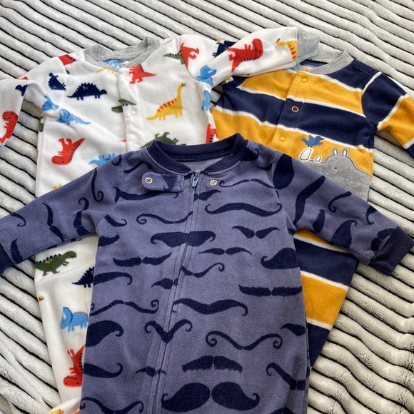 Carter's One Pieces 6 Month Boy Fleece Sleepers Poshmark